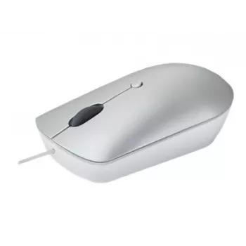 Rato ótico ambidestro com fios Lenovo 540 USB Type-C, 3 modos DPI, cinzento, 4 botões, cabo de 1,8 m