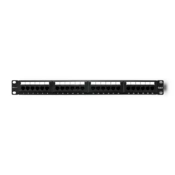 Patch panel RACK 24 portas, Cat.6 UTP