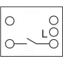 Delock - Easy 45 - Interruptor de pressão - 1 interruptor basculante - 10 A - AC 250 V - branco, RAL 9003 (81359)