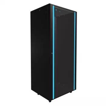 Armário autónomo Extralink 42U 800X800 ARMÁRIO RACK AUTÓNOMO PRETO capacidade 1400 kg