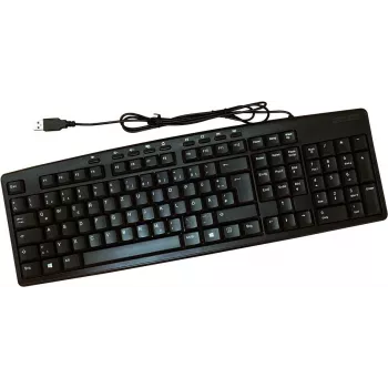 ROLINE teclado USB multimédia alemão preto (18.02.3226)