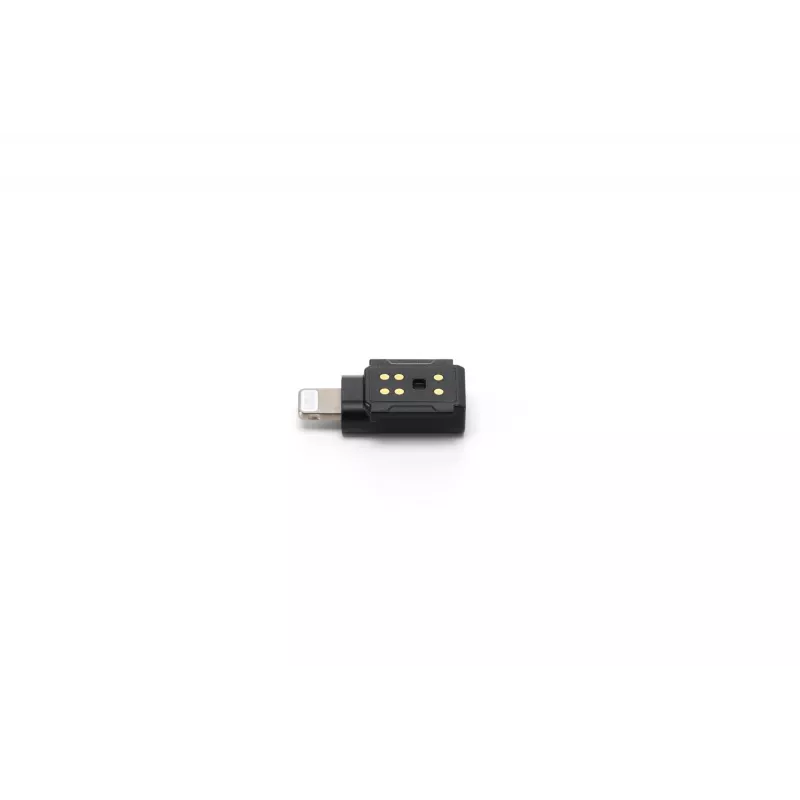 Adaptador de áudio DJI Mic 3 para telemóvel (Lightning) — conector Lightning, preto, para dispositivos móveis Apple