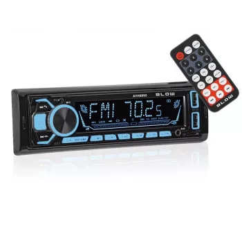Rádio auto BLOW AVH-8890 FM 45W com Bluetooth, USB, AUX e ecrã LCD
