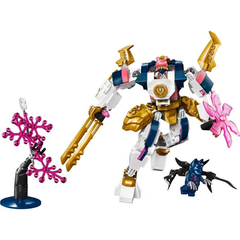 LEGO NINJAGO 71807 Conjunto de construção Sora's Elemental Tech Mech Rising