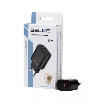 Carregador Beline Beli02159 — 20W USB-C e USB-A compatível com PD/QC