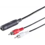 Cabo de áudio ShiverPeaks 3 polos 6,3 mm para RCA (Cinch) 0,2 m, modelo 30521