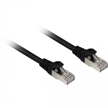 Cabo de rede RJ45 Cat.6a SFTP (preto, 2 metros, LSOH (isento de halogéneos))