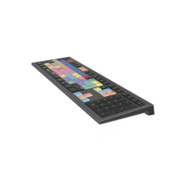 Teclado Logickeyboard Adobe Premiere Pro CC Astra 2 universal USB QWERTZ alemão cinzento