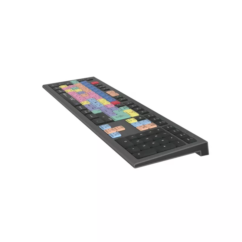 Teclado Logickeyboard Adobe Premiere Pro CC Astra 2 universal USB QWERTZ alemão cinzento