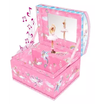 Pecoware Caixa de música com joias - Flamingo