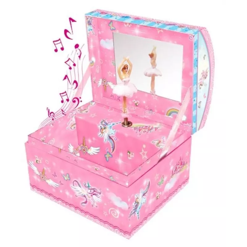 Pecoware Caixa de música com joias - Flamingo