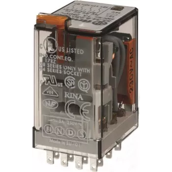 Finder relé contacto dourado 230VAC 4W 7A para fibra 94.04/84/44 55.34.8.230.5040 (553482305040)