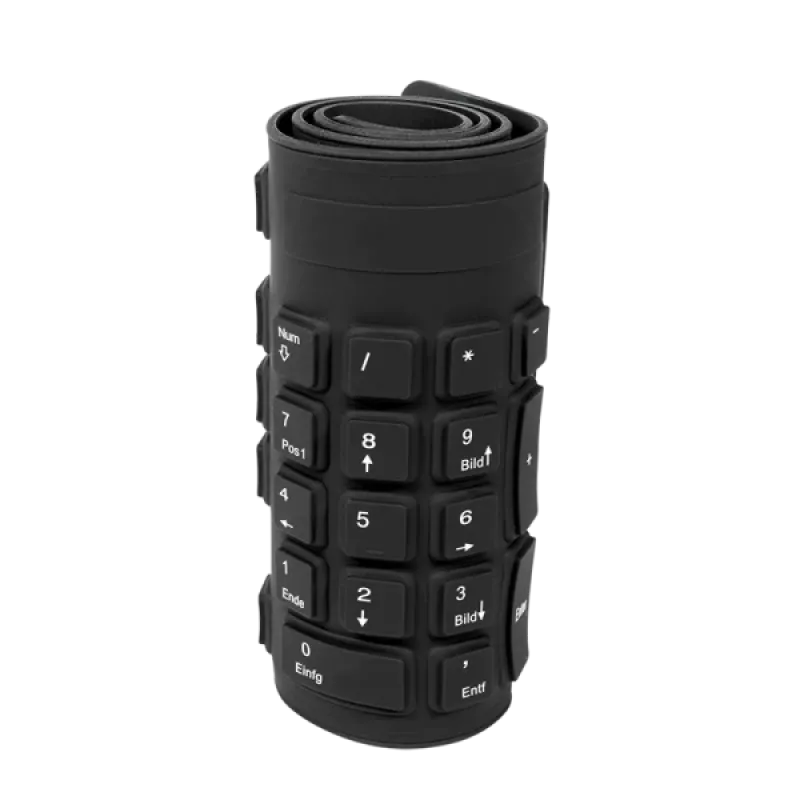 Teclado LogiLink ID0019A universal USB QWERTZ alemão preto
