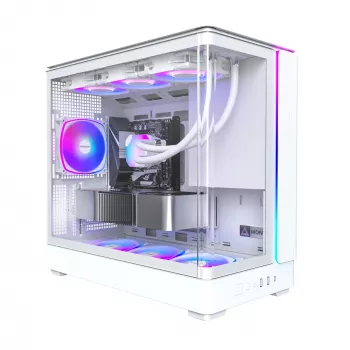 Caixa de PC Montech KING 15 PRO branco — Micro ATX / Mini-ITX, Midi Tower