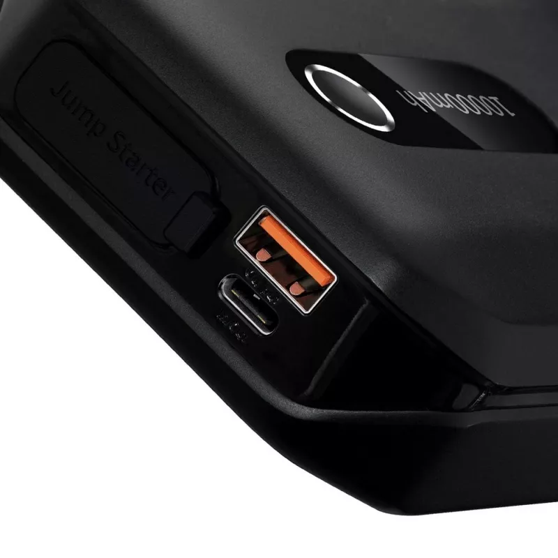 Powerbank/Arrancador Baseus Pro+ Arrancador de automóvel, 12000mAh, 1200A, USB (Preto)