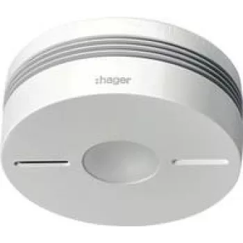 Hager TG551A Komfort Q Detetor de fumo duplo sem fios, Branco