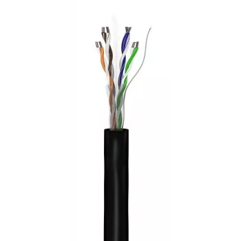 Cabo de rede Goobay CAT 6 U/UTP 100 m preto