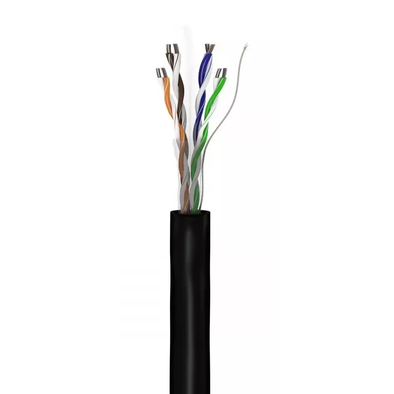 Cabo de rede Goobay CAT 6 U/UTP 100 m preto