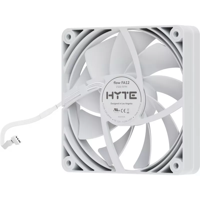 Ventoinha de caixa 120 mm HYTE FA12 branco pack de 4 — 120 mm, branco, modelo FA12