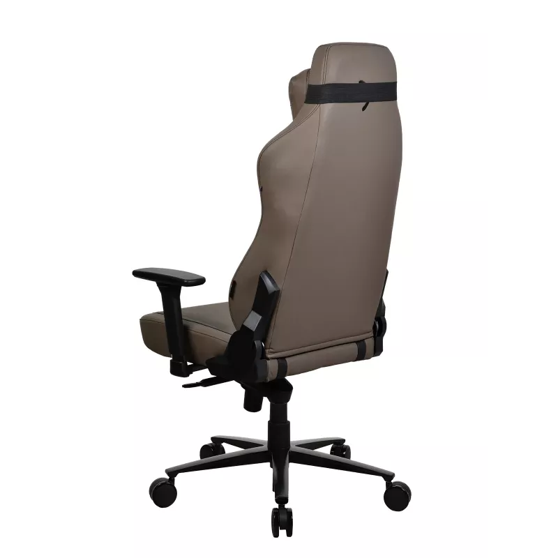 Cadeira gaming Arozzi Vernazza SoftPU castanha — design ergonómico, revestimento SoftPU