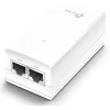 Adaptador PoE passivo TP-Link 24V, Gigabit Ethernet, 10,100,1000 Mbit/s, 10/100/1000, Cat3, Cat4, Cat5, Cat5e, Cat6, branco, 100 m