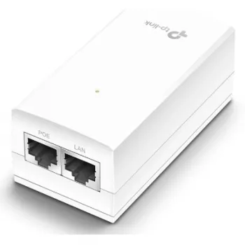 Adaptador PoE passivo TP-Link 24V, Gigabit Ethernet, 10,100,1000 Mbit/s, 10/100/1000, Cat3, Cat4, Cat5, Cat5e, Cat6, branco, 100 m