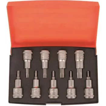 Conjunto de bits para chave de fendas Bahco 9 peças S9TORX (S9TORX)