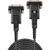 Cabo Micro HDMI híbrido de fibra ótica Lindy 10m 18G com conectores HDMI e DVI removíveis