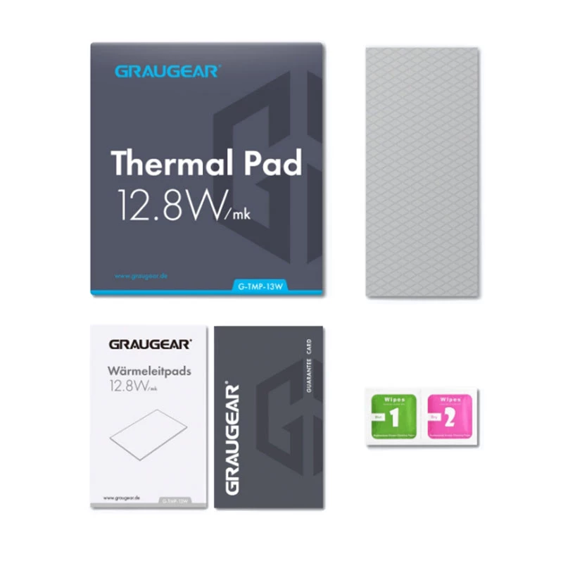 Graugear Almofada térmica para CPU ou memória, 100 x 45 x 1 mm