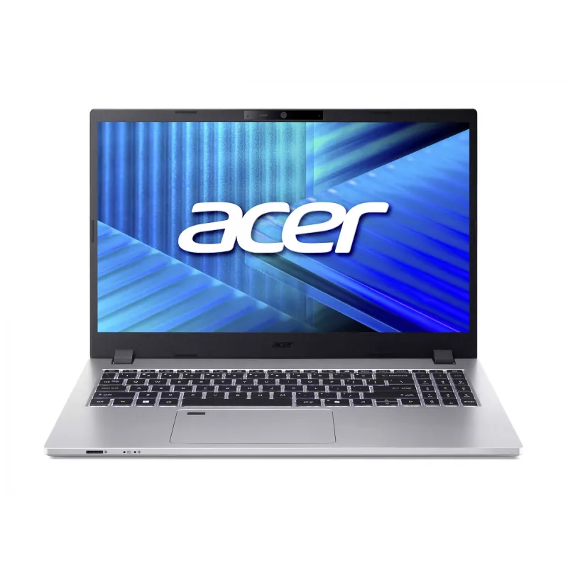 Portátil Acer TravelMate P2 TMP215-55 Intel Core Ultra 5 225U, 15,6 polegadas FHD, 16 GB DDR5, 512 GB SSD, Windows 11 Pro, prateado