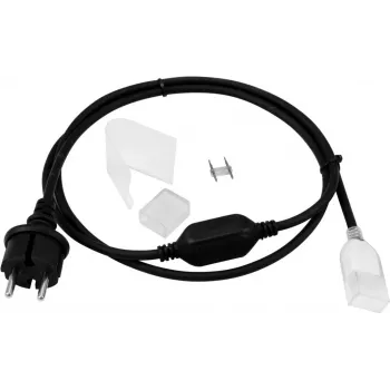 Cabo LED Neon Flex EUROLITE 230V fino com ficha modelo 50499815 — tira LED neon flexível, ligação à rede 230V