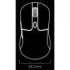 Rato gaming Keychron M3 destro RF sem fios + Bluetooth ótico 26000 DPI branco