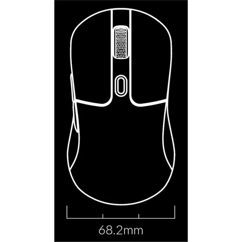 Rato gaming Keychron M3 destro RF sem fios + Bluetooth ótico 26000 DPI branco