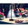 Beper P201UTP118 candeeiro de mesa LED recarregável, 1,5 W, interruptor tátil, regulável, adaptador para garrafa de 33 mm, resistente à água, preto