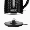 Chaleira elétrica NELO, capacidade de 1,7 l, 2000 W, preta