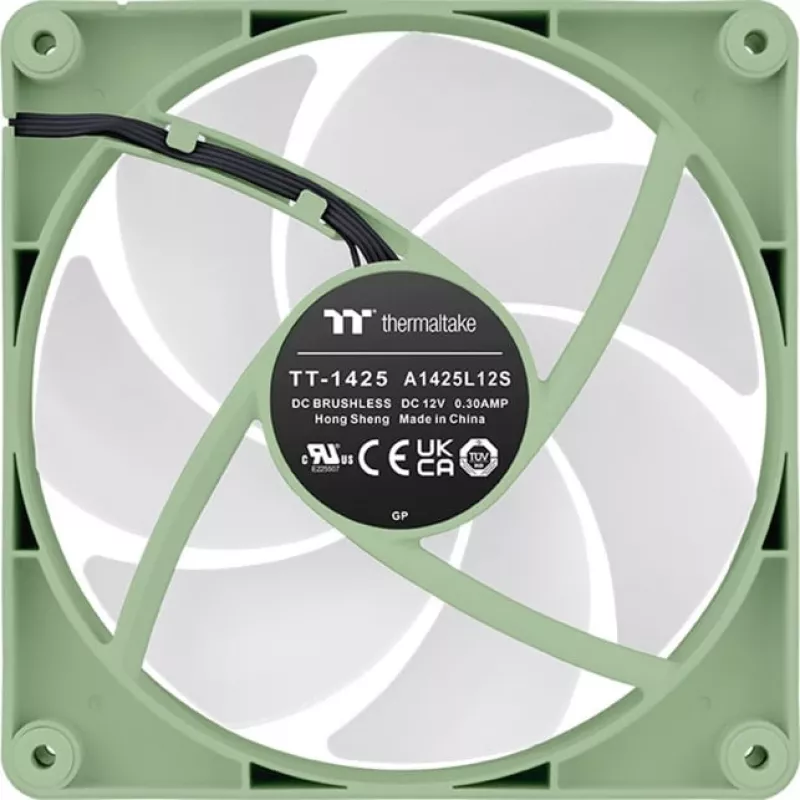 Thermaltake CT140 ARGB Sync ventoinha de caixa 140 mm, 500–1500 rpm, Matcha Green, 2 unid.