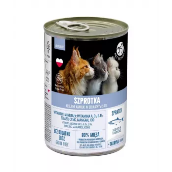 Ração húmida para gatos PetRepublic pedaços em molho com espadilha, 400 g
