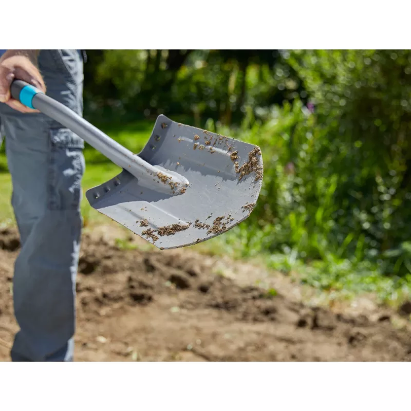Gardena 17012-20 – Pá de drenagem – aço – preto – em D – monocromático