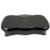 Extralink plataforma vibratória para exercício fitness Moonwalk Spinmove preto