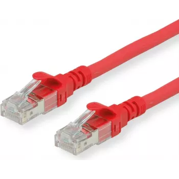 Roline - Cabo de rede - RJ-45 (M) para RJ-45 (M) - 2 m - SFTP, PiMF - CAT 6 - sem halogéneos, moldado, flexível - Vermelho