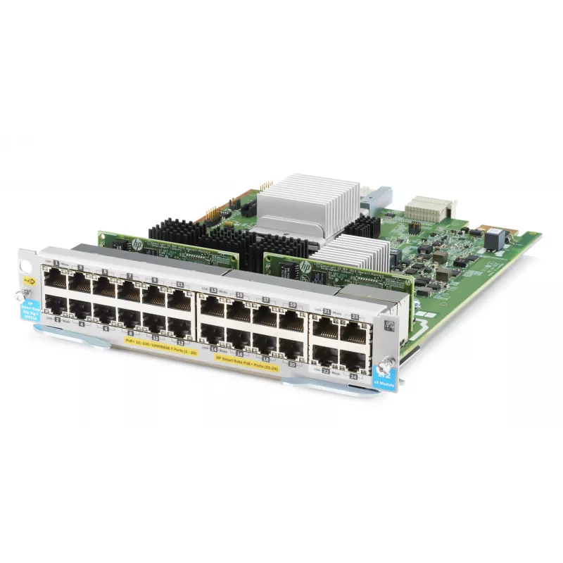 HPE - Série Aruba - Módulo de expansão - Gigabit Ethernet (PoE+) x 20 + 1/2.5/5/10GBase-T (PoE+) x 4