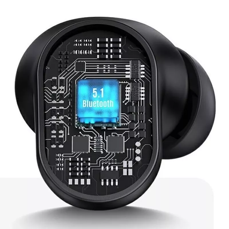 Auscultadores TWS sem fios usams série BH BHUBH03 Bluetooth 5.1, vermelho — In-Ear, estojo de carregamento