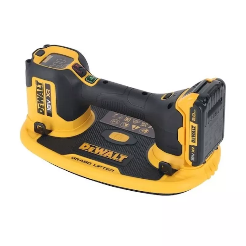 Ventosa de elevação DeWalt GRABO DCE590N 18V, sem fios, portátil, 1 ventosa, carga máx. 120 kg
