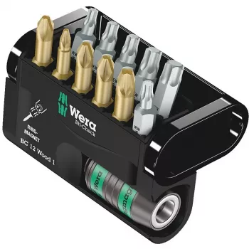 Conjunto de bits de chave de fendas Wera Bit-Check 12