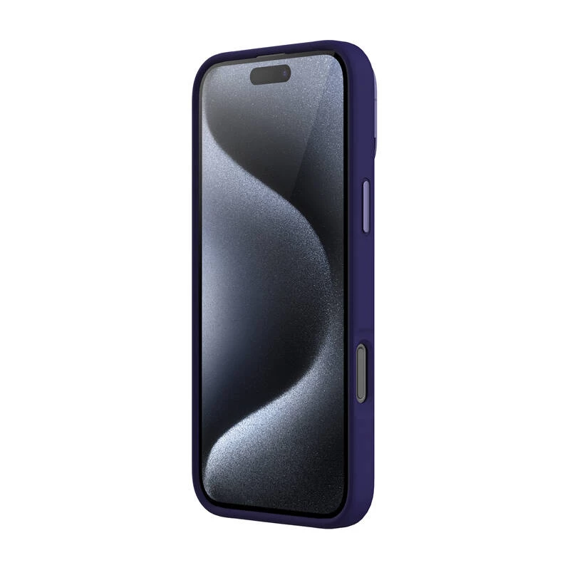 Capa magnética Nillkin LensWing para iPhone 16 Pro Max – roxo, fixação magnética, recortes precisos