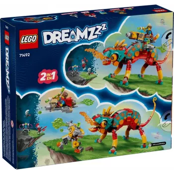 Brinquedo de construção LEGO 71492 Dreamzz Conjunto de brincar Camaleão de Fogo do Mateo, modelo de blocos para construção imaginativa