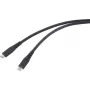 Renkforce Cabo USB-C® USB4® USB-C® 1,00 m Preto Revestimento TPE RF-6662040 - Digital/Dados - 1 m (RF-6662040)