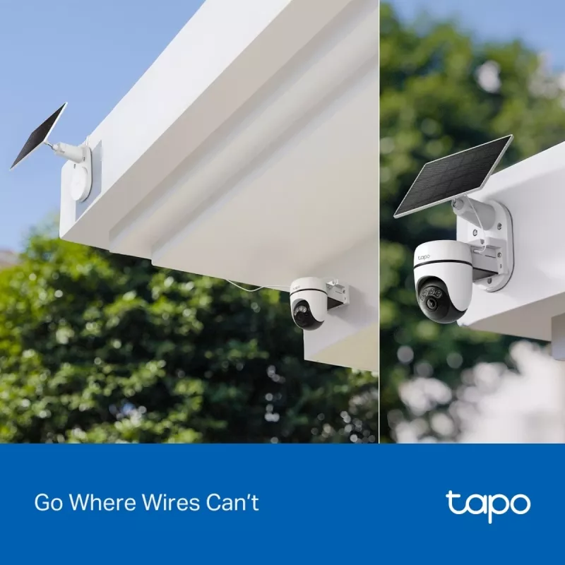 Câmara de vigilância TP-LINK Tapo C630 KIT alimentada a energia solar pan/tilt