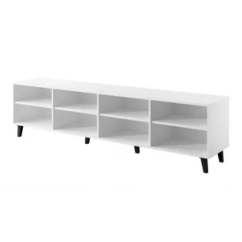 Móvel de TV cama meble ASTI 200×42×52 cm branco mate