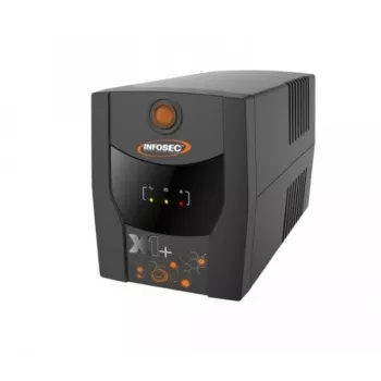 Infosec INF_661093 Fonte de alimentação de emergência UPS X1+ 1600, 1600VA, 900W, 4X FR/SCHUKO